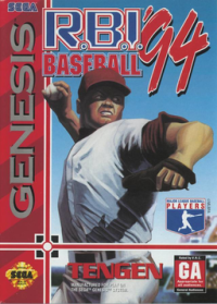 RBI Baseball 94 Sega Genesis  box art